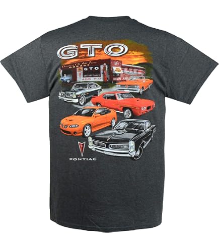 Pontiac Firebird Logo Adult T-Shirt, XX-Large Gray | Amazon.com